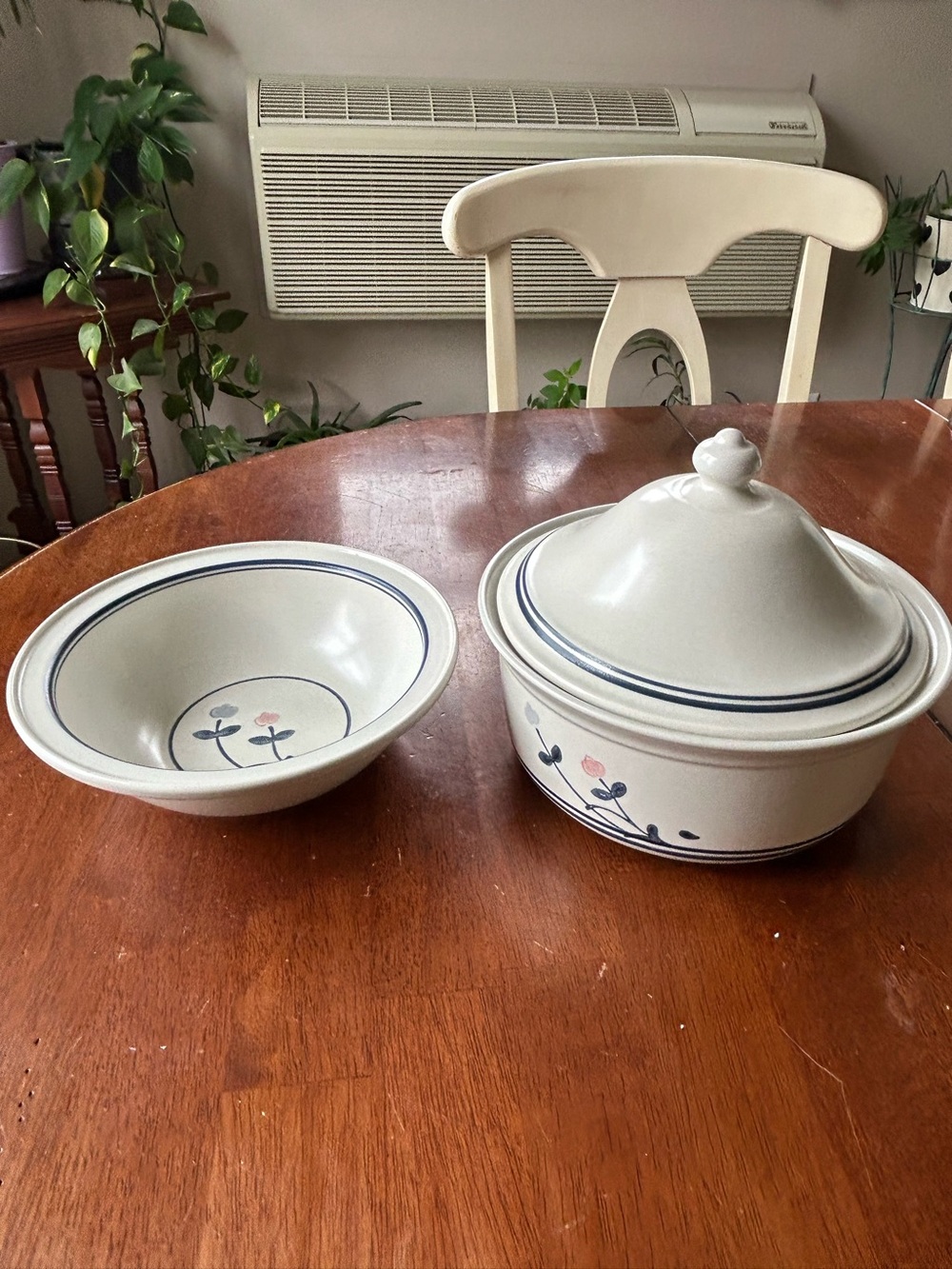 Vintage Pfaltzgraff Windsong Stoneware Serving Set – Excellent Condition